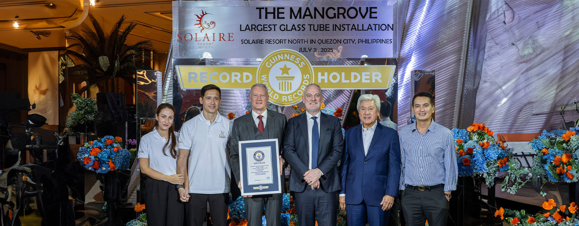 Solaire Resort North Celebrates GUINNESS WORLD RECORDS™ Title for The Mangrove