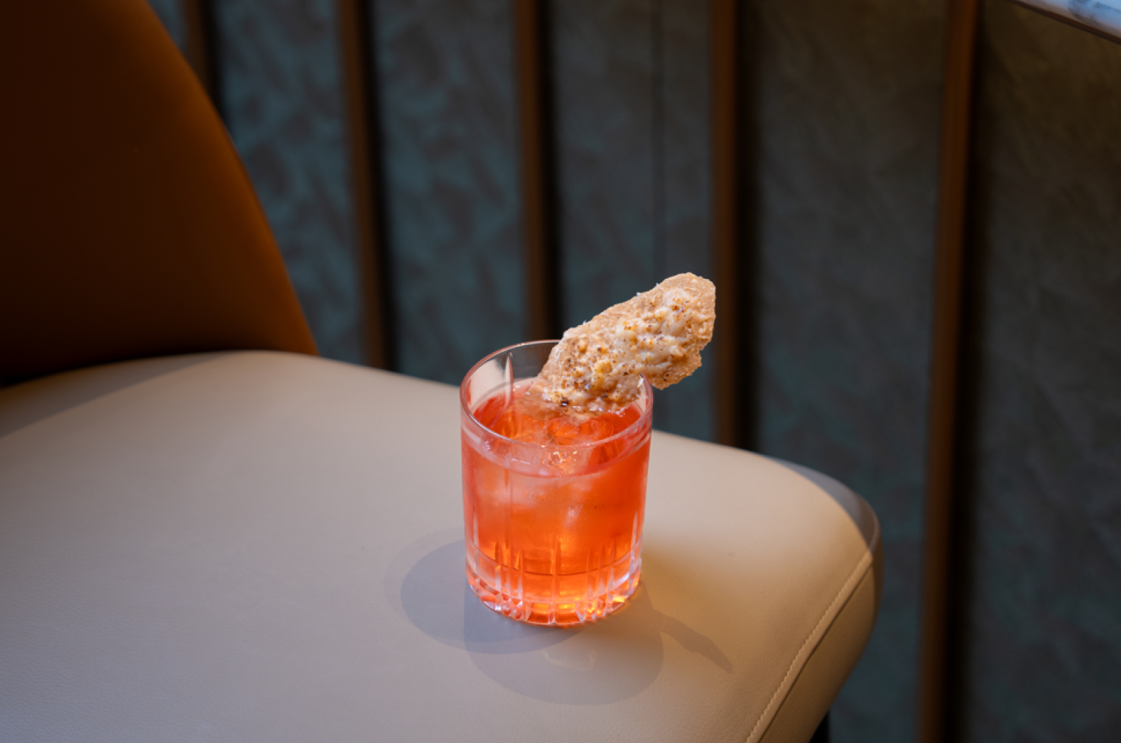 Enjoy parmesan-infused sips with Trattoria e Dolci’s Viva Bologna Negroni