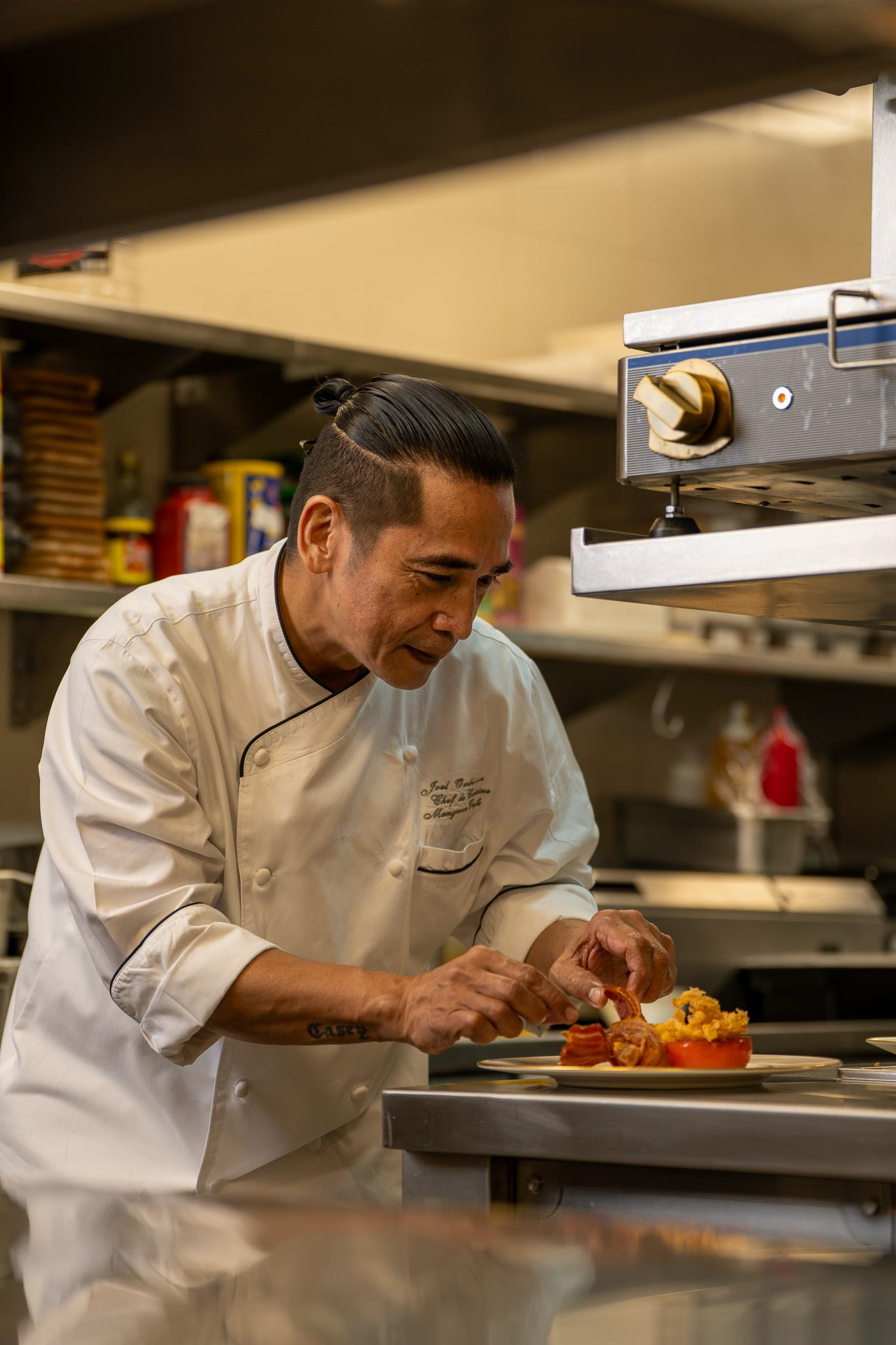 Chef Joel Ombi-on leads the kitchen of Cafe Mangrove.