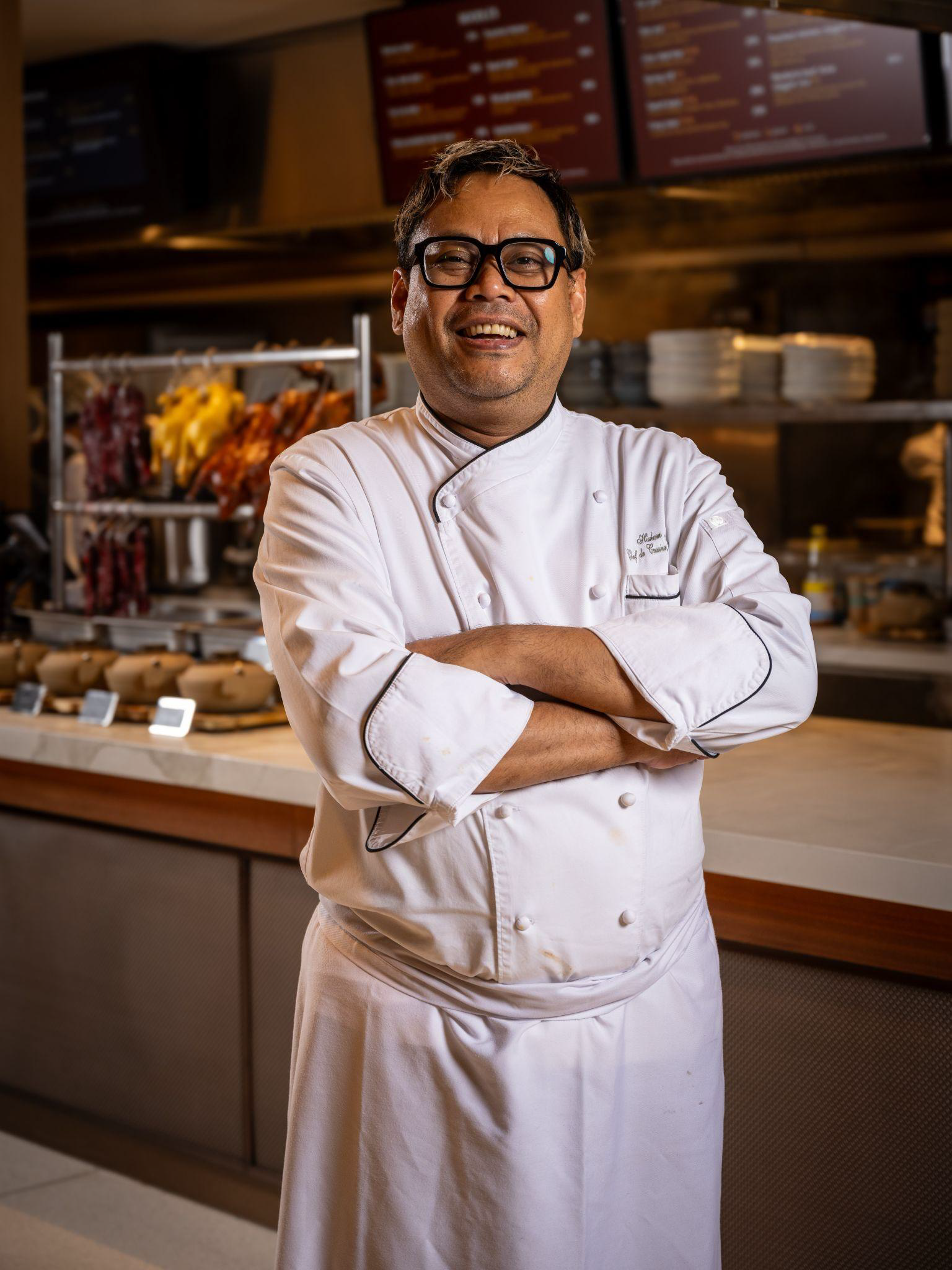 Chef Hisham Johari leads the kitchen of the Food Court