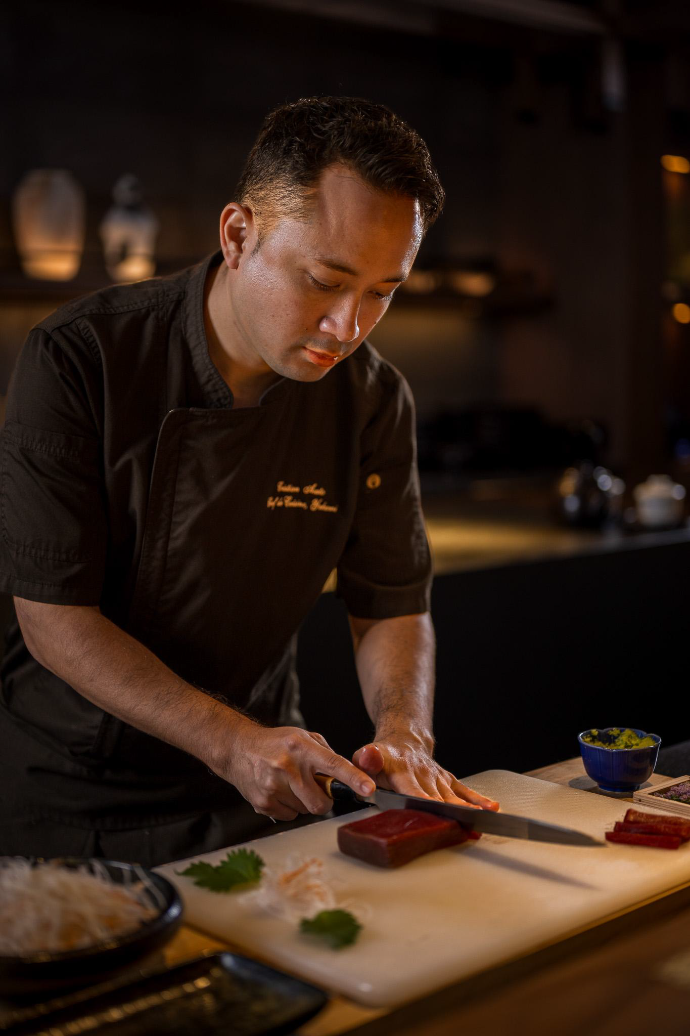 Chef Cristian Asato leads the kitchen of Yakumi