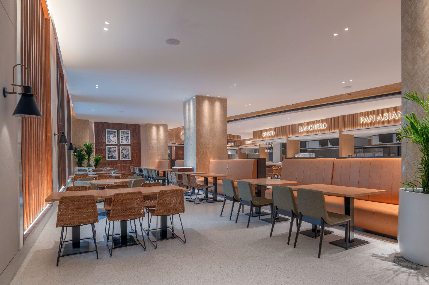 Never run out of options with 10 stalls at the Food Court.