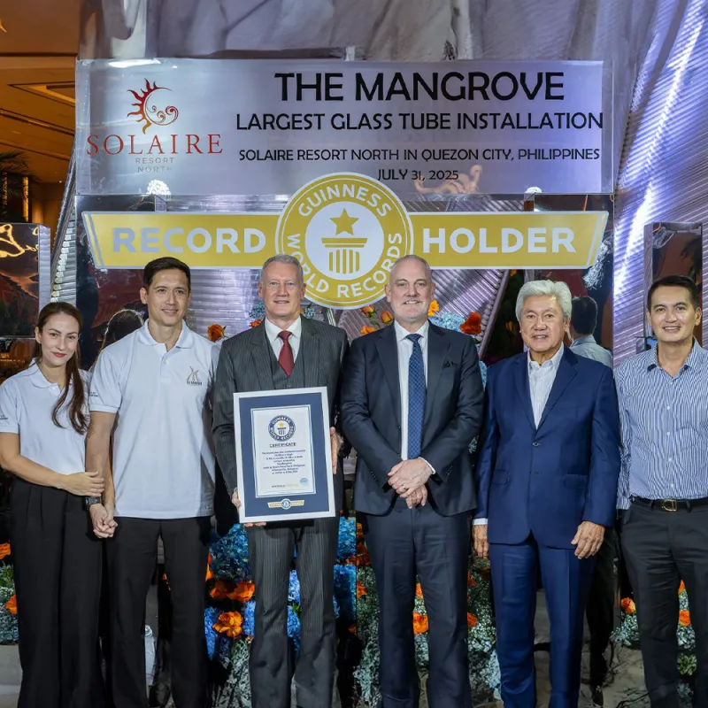 Solaire Resort North Celebrates GUINNESS WORLD RECORDS™ Title for The Mangrove