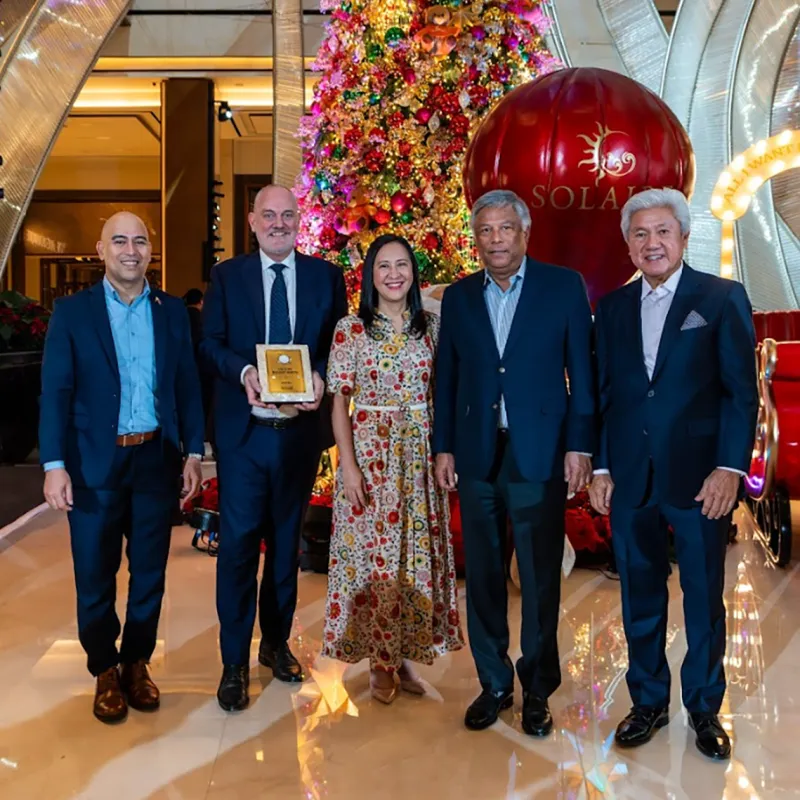 Solaire Resort North Shines Bright with Hyun Bin for the Yuletide Season