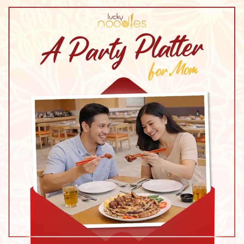 Lucky Noodles: A Party Platter for Mom